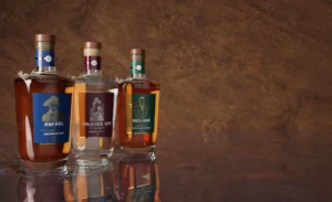 gamme de spiritueux de la Maison Bouvier Richir : rhum Amiral, gin Valkyrie, whisky Bien Aimé